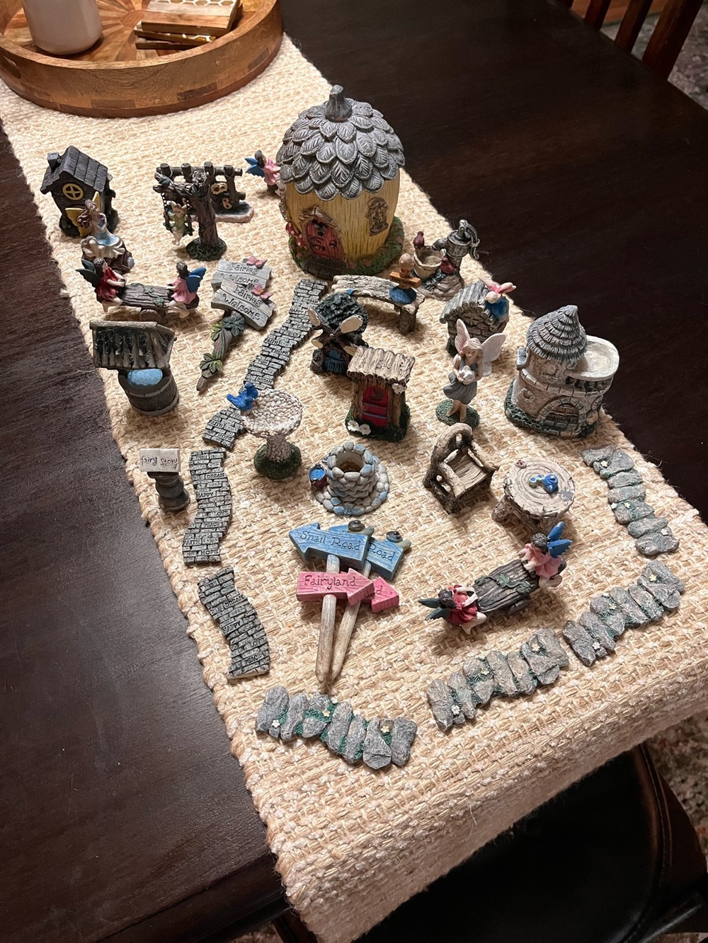 Miniature Fairy Garden Village Set